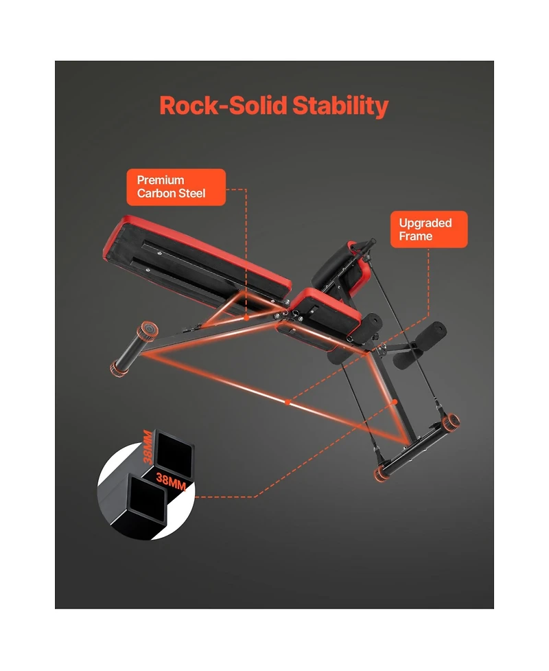 Hongge 770 lb Foldable Roman Chair Hyperextension Weight Bench