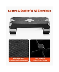 Hongge 28-Inch Height Adjustable Aerobic Exercise Step Platform