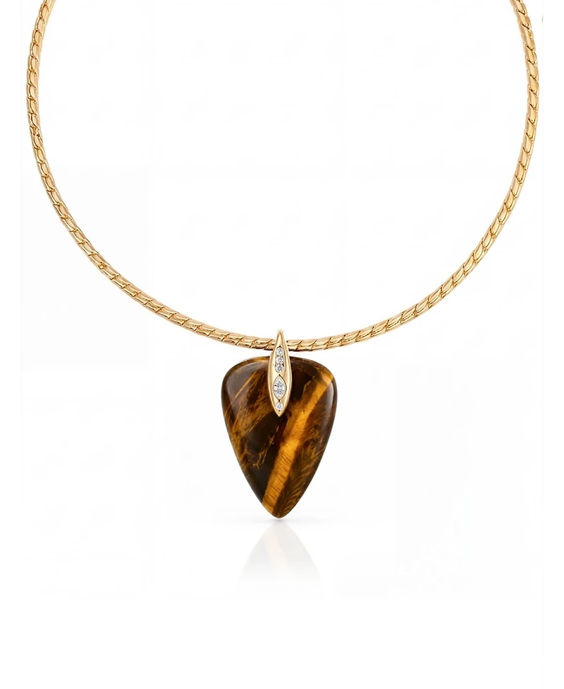 Ettika 18k Gold-Plated Solstice Pendant Choker Necklace