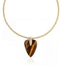 Ettika 18k Gold-Plated Solstice Pendant Choker Necklace