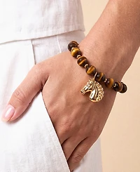 Ettika 18k Gold-Plated Stallion Beaded Necklace
