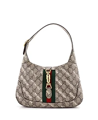 Pre-Owned Gucci Small x Balenciaga The Hacker Project Jackie 1961 Hobo Gg Coated Canvas