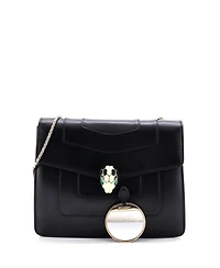 Pre-Owned Bvlgari Medium Serpenti Forever Square Shoulder Bag Leather
