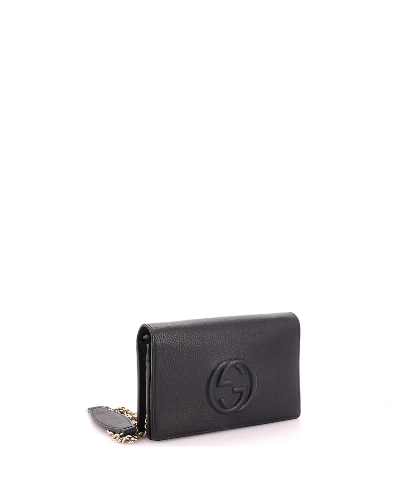Pre-Owned Gucci Soho Wallet on Chain Leather