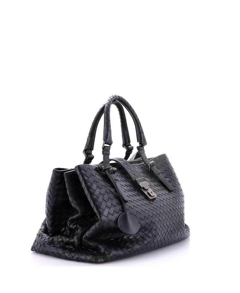 Pre-Owned Bottega Veneta Medium Roma Bag Intrecciato Nappa