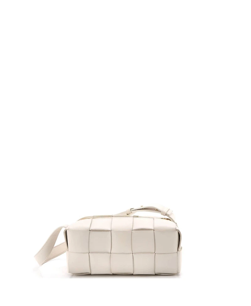 Pre-Owned Bottega Veneta Small Brick Cassette Shoulder Bag Maxi Intrecciato Leather