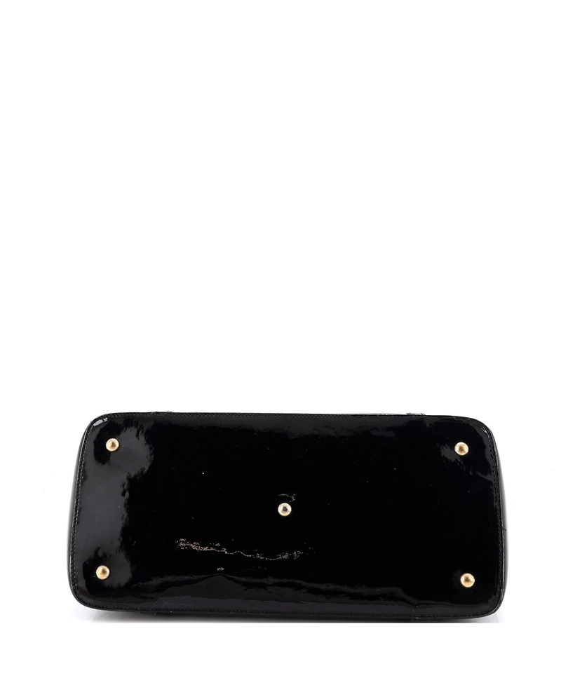 Pre-Owned Gucci Medium Nice Top Handle Bag Microguccissima Patent