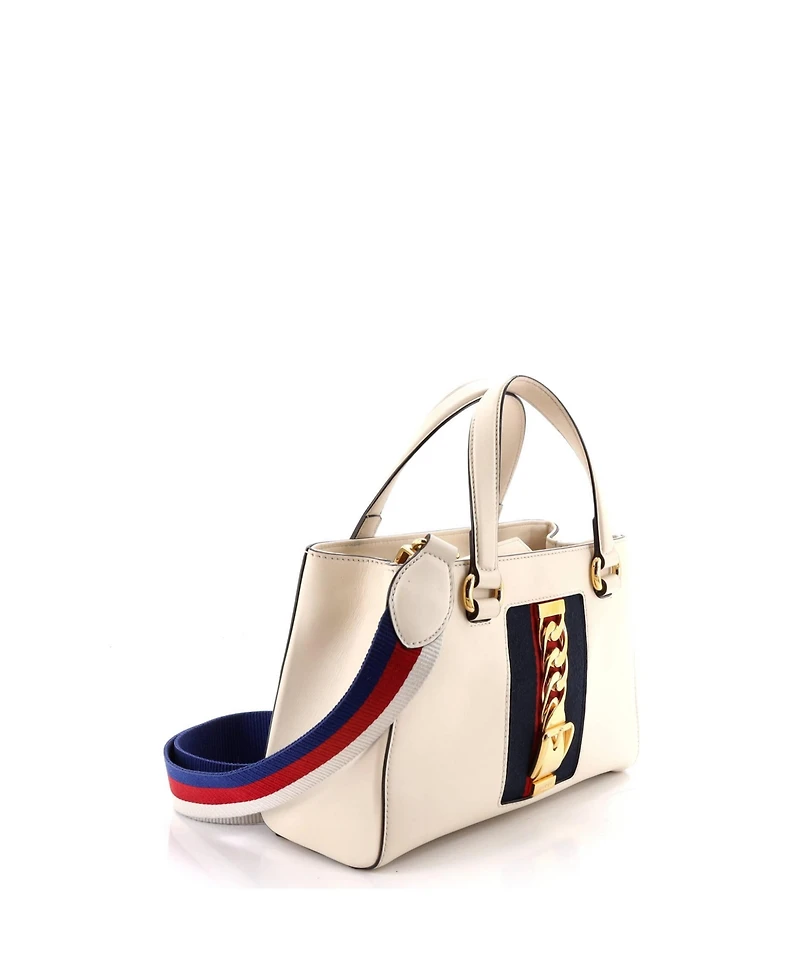 Pre-Owned Gucci Medium Sylvie Top Handle Tote Leather