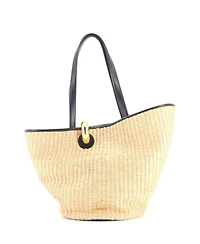 Pre-Owned Jacquemus Le Bambola Tote Bag Raffia with Leather