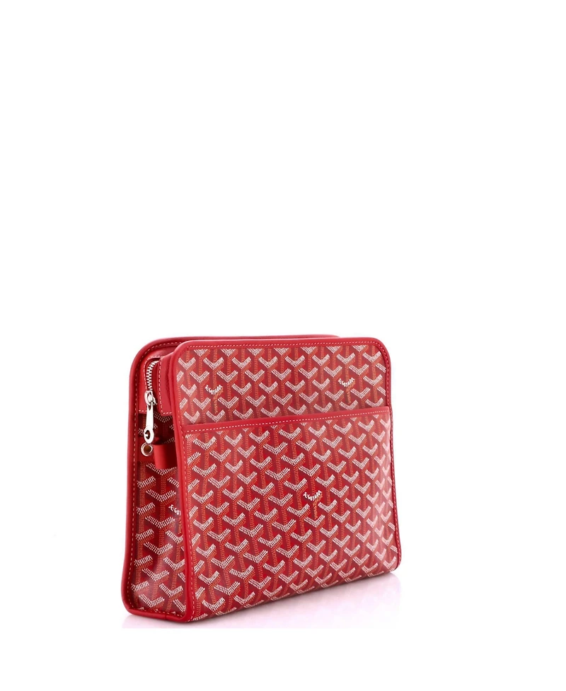 Pre-Owned Goyard Mm Jouvence Toiletry Pouch Coated Canvas