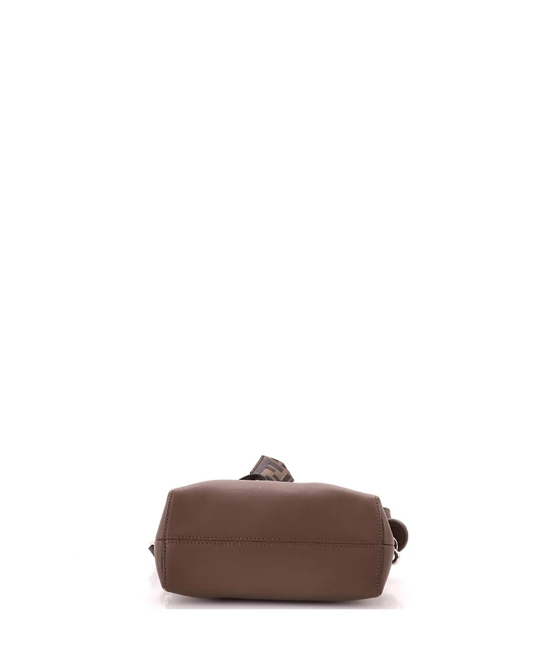 Pre-Owned Fendi Mini By The Way Satchel Leather with Zucca Embossed Detail