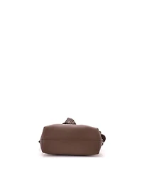 Pre-Owned Fendi Mini By The Way Satchel Leather with Zucca Embossed Detail
