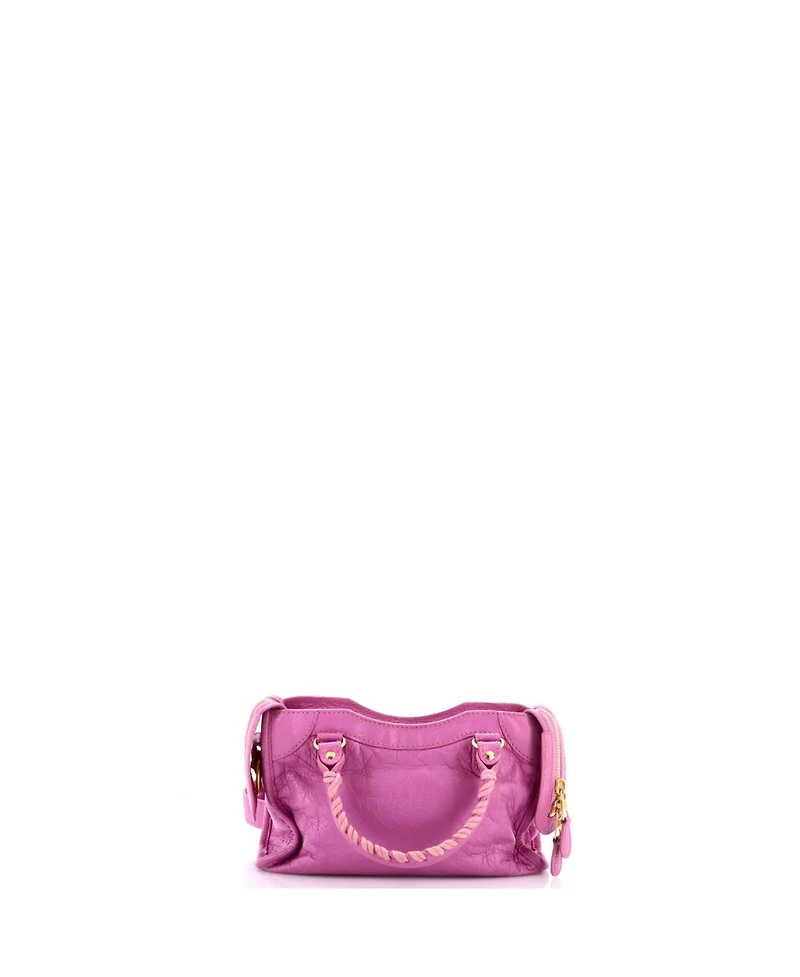 Pre-Owned Balenciaga Mini City Giant Studs Bag Leather