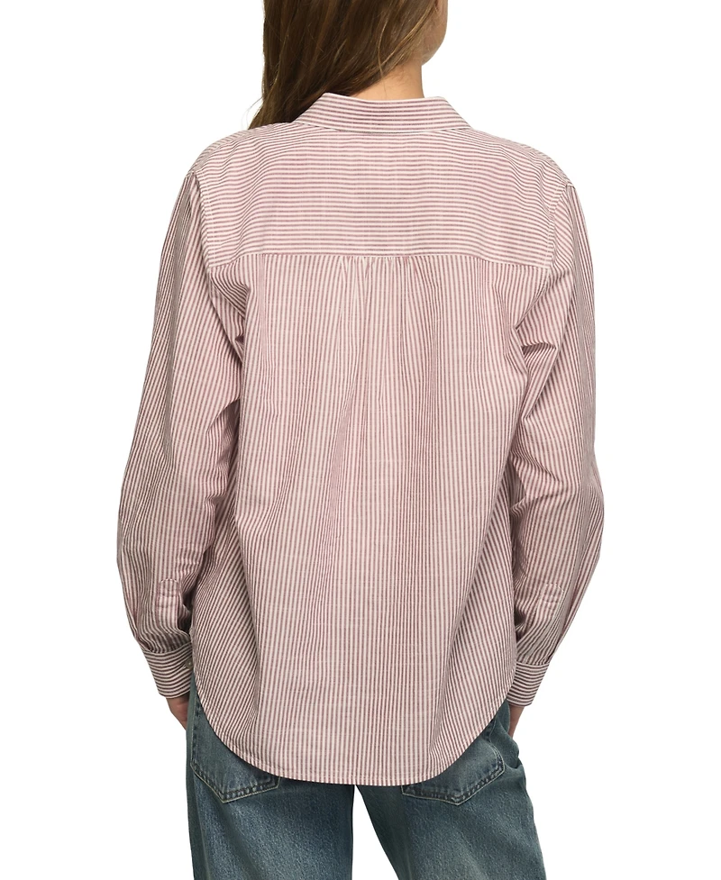Lucky Brand Women's Boyfriend Long-Sleeve Button-Down Shirt