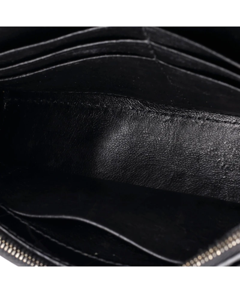 Pre-Owned Balenciaga Hourglass Chain Wallet Embossed Leather