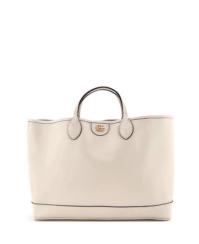 Pre-Owned Gucci Medium Ophidia Top Handle Shopping Tote Leather