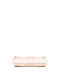 Pre-Owned Gucci Small Ophidia Chain Shoulder Bag Jumbo Gg Canvas with Leather