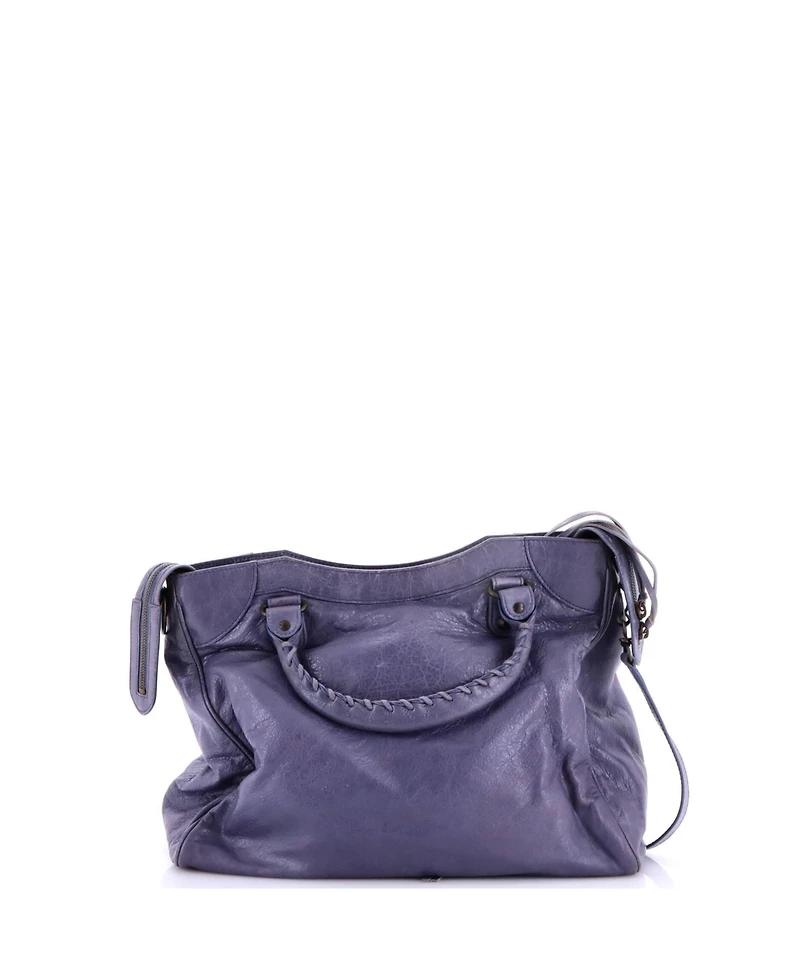 Pre-Owned Balenciaga Small City Classic Studs Bag Leather
