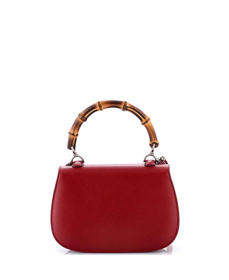 Pre-Owned Gucci Medium Bamboo 1947 Top Handle Bag Leather