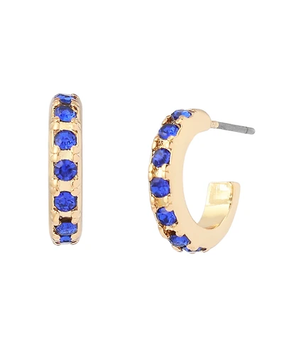 Kurt Geiger London Faux-Stone Signature Huggie Earrings