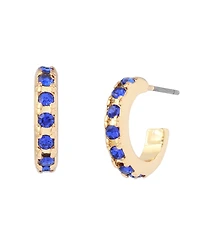 Kurt Geiger London Faux-Stone Signature Huggie Earrings