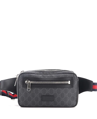 Pre-Owned Gucci Small Soft Zip Belt Bag Gg Coated Canvas