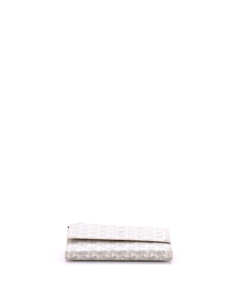 Pre-Owned Goyard Varenne Continental Wallet with Strap Coated Canvas