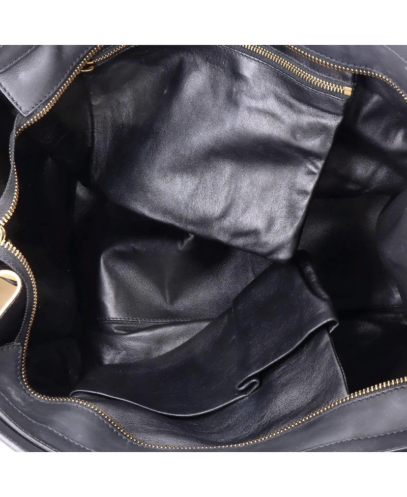 Pre-Owned Celine Tricolor Shoulder Luggage Bag Canvas and Leather