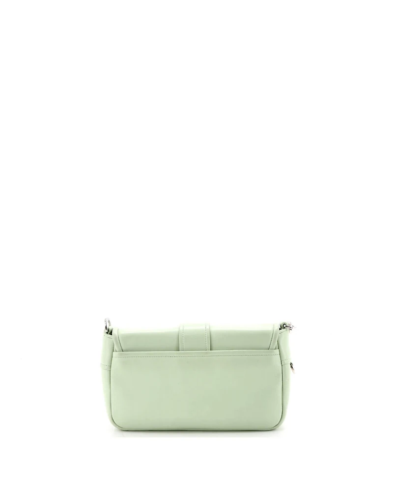 Pre-Owned Prada Buckle Pocket Crossbody Bag Spazzolato Leather and Tessuto