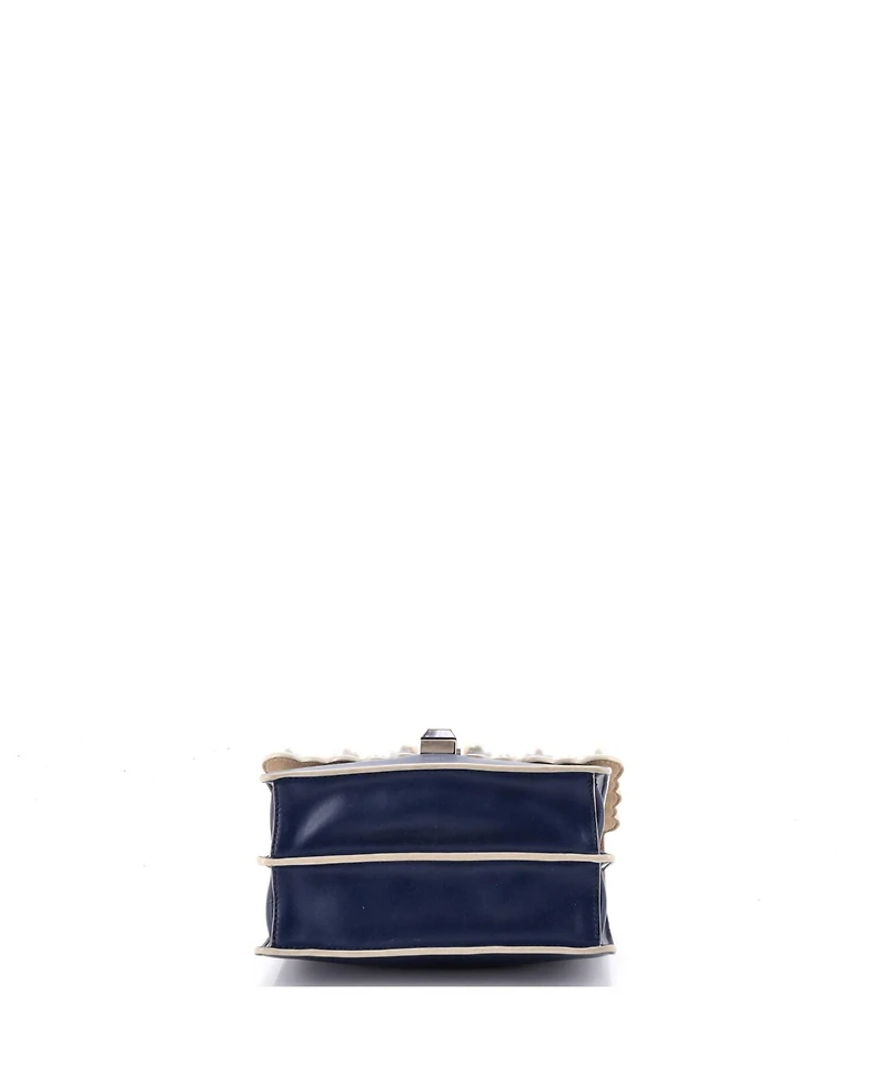 Pre-Owned Fendi Small Kan I Bag Pearl Embellished Leather