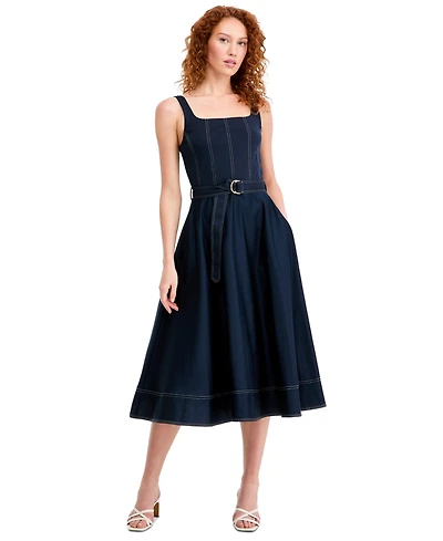 Tommy Hilfiger Women's Contrast Stitch Tank Dress