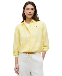 Tommy Hilfiger Women's Collared Long-Sleeve Shirt