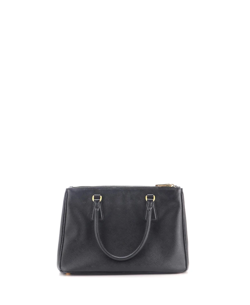 Pre-Owned Prada Small Double Zip Lux Tote Saffiano Leather
