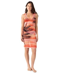 Roxy Women's Palm Before The Storm Scoop Neck Swim Cover-Up Dress