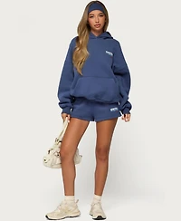 Edikted Women's New York Graphic Cotton-Blend Hoodie