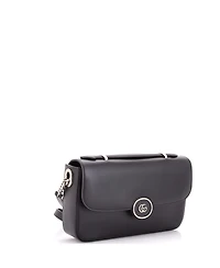 Pre-Owned Gucci Small Petite Gg Flap Shoulder Bag Leather
