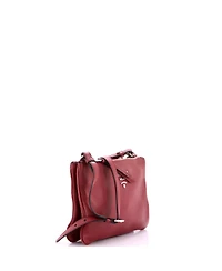 Pre-Owned Prada Small Double Zip Crossbody Bag Vitello Daino
