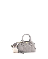 Pre-Owned Gucci Mini Ophidia Convertible Boston Top Handle Bag Gg Matelasse Leather