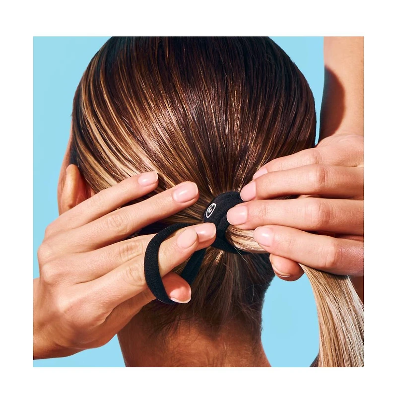 Gimme Beauty Medium Hair Bands Seamless With Band Ring Low Profile Hair Accessory Firm, Lasting Hold with Snag Free Removal 7 Pack