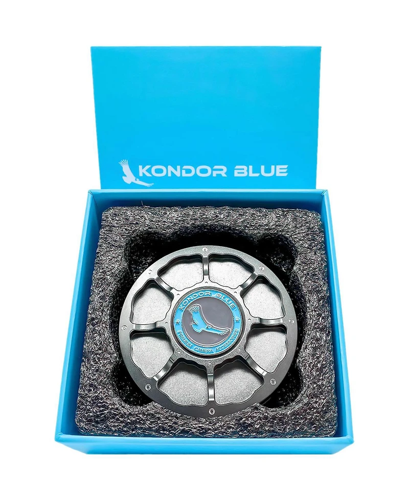 Kondor Blue Aluminum Body Cap for Arri Pl Mount Camera Lens, Space Finish