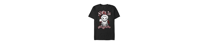 Fifth Sun Men's Overrated Nightmare Before Christmas Graphic T-Shirt