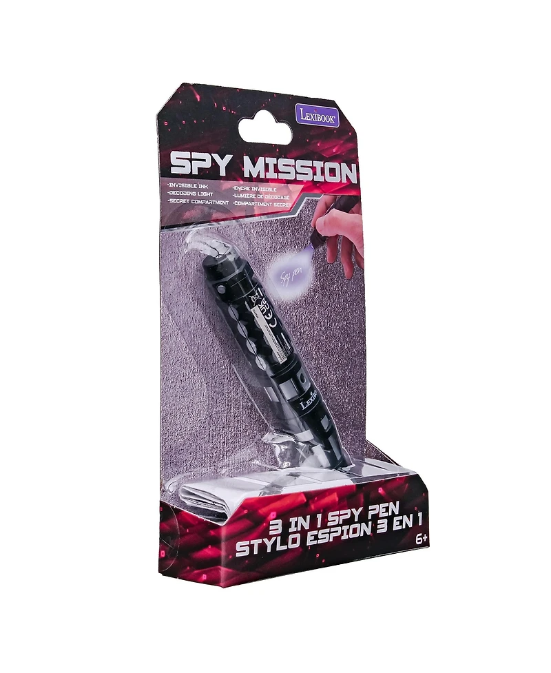 Lexibook Spy Mission Invisible Ink Uv Decoding Light Pen, Ages 6+