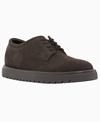 A|X Armani Exchange Men's Alex Suede Lace-up Round-Toe Oxford