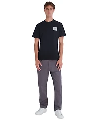 Karl Lagerfeld Paris Men's Left Chest Patch Logo Modern-Fit Cotton T-Shirt