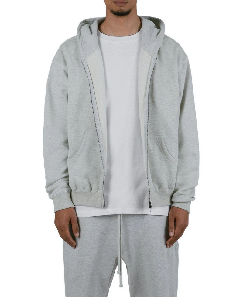 mnml Men's Basic Full-Zip Relaxed-Fit Heavyweight-Cotton Hoodie