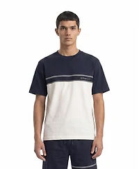 Alpenhaus Men's Gatinet Striped Ribbed Crewneck Classic-Fit T-Shirt