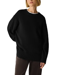 Eileen Fisher Women's Generational Oversized Crewneck Lightweight Sweater
