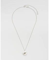 Fable England Ivy Blossom Locket Necklace in Silver