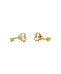 Fable England Key Stud Earrings in Gold
