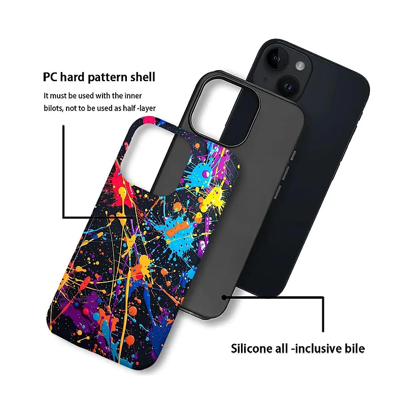 Lisen Dual-Layer Anti-Slip Phone Case Compatible with Apple iPhone 16 Pro